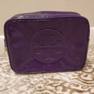 Tory Burch Large Patent Makeup Bag NWOT